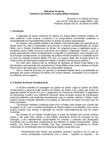 Aplicação de penas restritivas de direitos na Justiça Militar Estadual