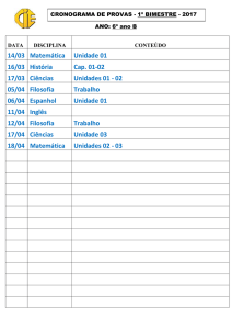 TURMA ANO: 6º ano B DATA DISCIPLINA CONTEÚDO 14/03