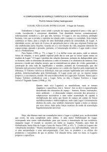 a complexidade do espaço turístico e a sustentabilidade