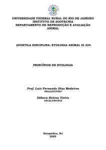 Apostila Principios de Etologia - Instituto de Zootecnia - IZ