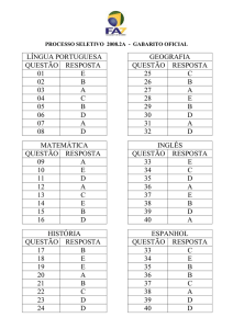 Gabarito Oficial 2008.2A