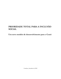Documento sobre inclusão social no Cará