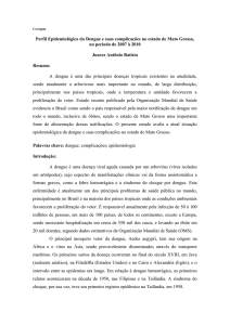 Perfil Epidemiológico do Dengue no município de Cuiabá-MT