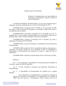 resolução cfp nº002/2004