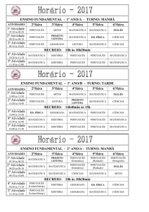 HORARIO CCIG 2017 fund - Centro Cultural Ilha do Governador
