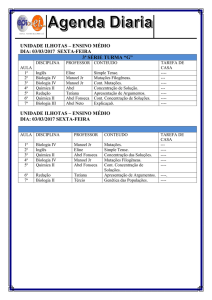 Agenda diaria 3ªsérie