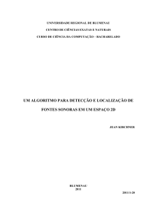 3.3 Desenvolvimento do algoritmo para localização da fonte sonora