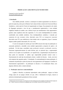 predicação e argumentação no discurso - ALFAL 2008