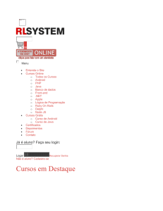 RL System - Java, PHP, Android, IOS, MySQL, jQuery, HTML 5 e mais