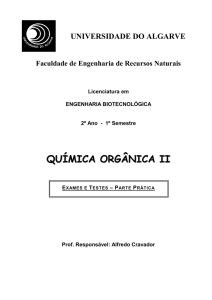 Exercícios de Química Orgânica (parte prática)