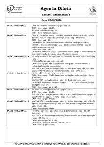 1º ANO FUNDAMENTAL CIÊNCIAS – Hábitos alimentares – págs