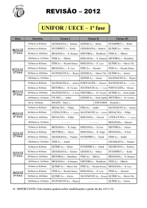 Calendário de Revisão Final