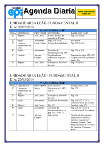 Agenda diaria 9AM e 9BM