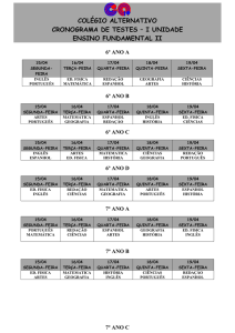 cronograma de testes 1ª unidade 2013 fundamental