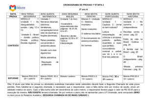 5 ano A 1etapa 2doc - Maxxi 30 anos de vidas