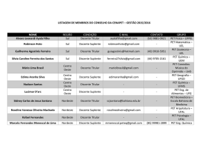 Conselho CENAPET 2015 – 2016