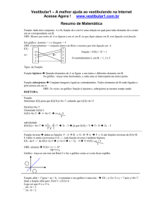 Resumo de Matemática