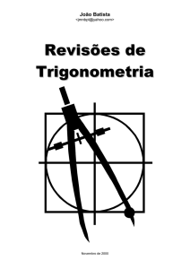 Apontamentos de trigonometria.