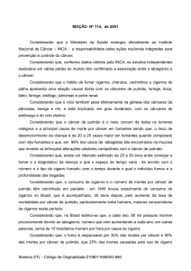 MOÇÃO Nº , de 2001 - Assembleia Legislativa do Estado de São