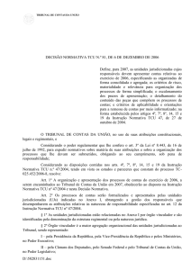 Decisão Normativa TCU 81/2006
