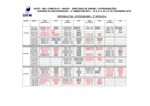 Mineração - Cefet-MG