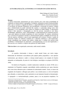 Ferreira, et al. Auto-organização, Autonomia e o... AUTO