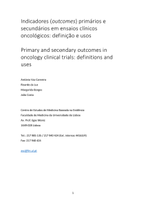 Apresentação e discussão de indicadores em ensaios clínicos