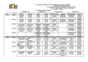 FACULDADE DE ARTES DO PARANÁ SECRETARIA DE ESTADO