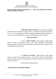 contra a união federal e o estado do paraná