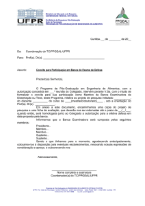 Carta-Convite p/ Banca - Pós-Graduação em ENGENHARIA DE
