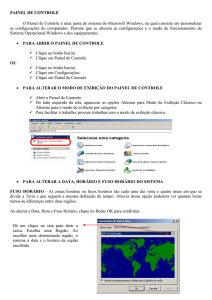 Painel de Controle