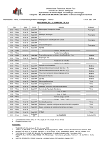 Programação – 1º semestre de 2014