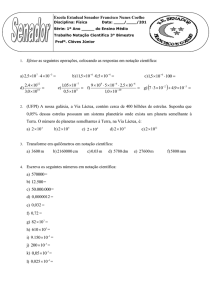 Escola Estadual Senador Francisco Nunes Coelho Disciplina: Física