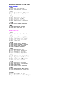 RESULTADOS DOS JOGOS DA UFAM