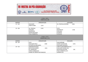 programação completa