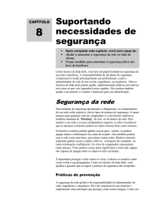 Suportando necessidades de segurança