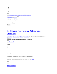 1 Sistema Operacional Windows e Linux - Informática