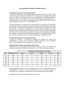 QUESTIONAMENTOS PREGÃO ELETRÔNICO 064/2012 1