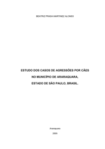 estudo dos casos de agressões por cães