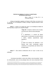 Proposituras_Proposta de emenda à Constituição