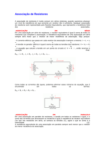 Associação de Resistores