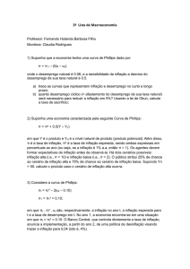 3ª Lista de Macroeconomia Professor: Fernando Holanda Barbosa