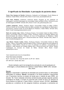 O significado da Obesidade: A percepção do paciente obeso