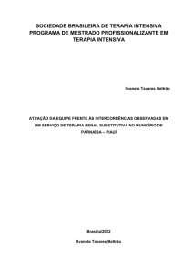 SOCIEDADE BRASILEIRA DE TERAPIA INTENSIVA PROGRAMA