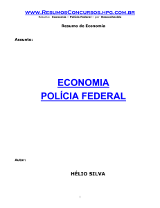 ECONOMIA PARA POLICIA FEDERAL