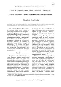 Faces da violência Sexual contra Crianças e Adolescentes
