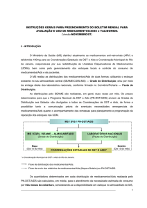 Instruções Gerais para Preenchimento de Boletim