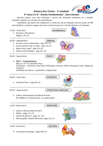 Testes 4o anos .1ª Unidadedocx - Colégio Dom Bosco ? Petrolina