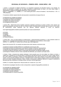REVISIONAL DE GEOGRAFIA – PRIMEIRA SÉRIE – ENSINO