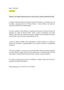 release do livro "Direito Privado - Teoria e Prática"